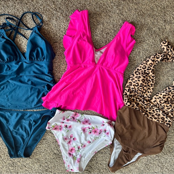 Other - Women’s Swim Bundle – 3 Piece Set – Tankini & One Piece – Size M